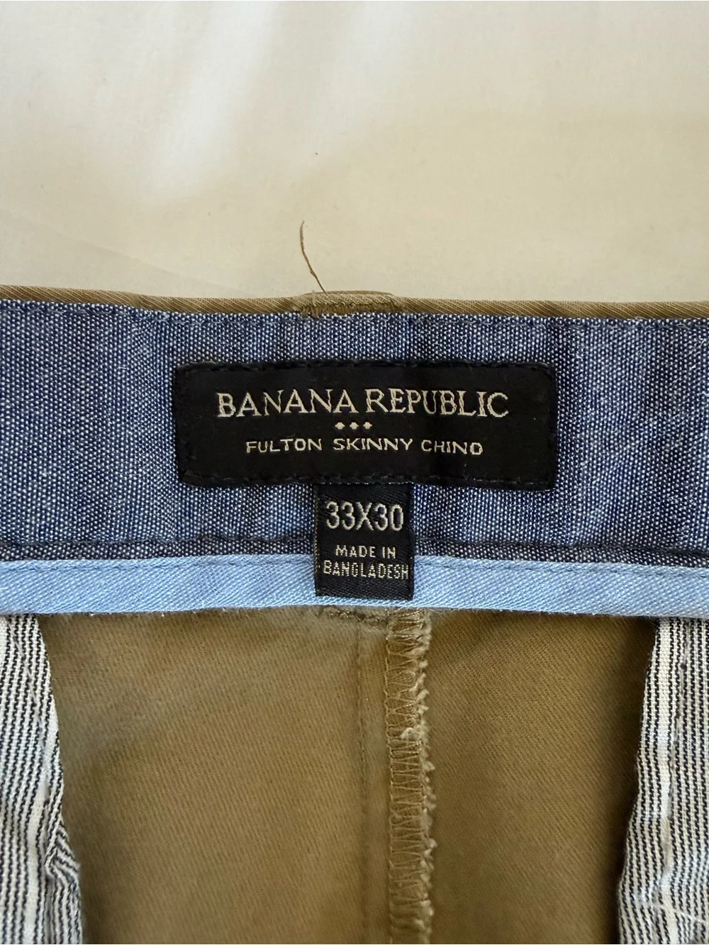 Banana Republic Men's Olive-Tan Chinos